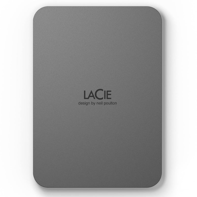 LaCie Mobile Drive Secure, 5 TB, Portable External Hard Drive 2.5 Inch Mac & PC Space Grey with 2 Year Rescue Service (STLR5000400