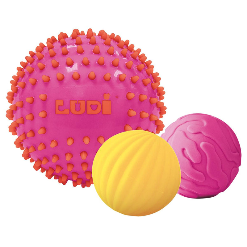 Ludi - Sensory Ball Set - Pink - Lu30022