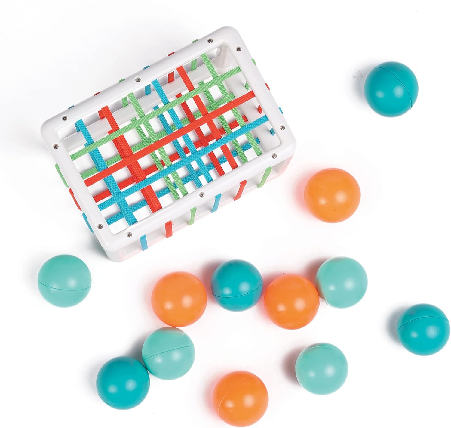 Ludi - Hand cube – built-in kit for babies – 1 cube and 12 small balls – from 10 months