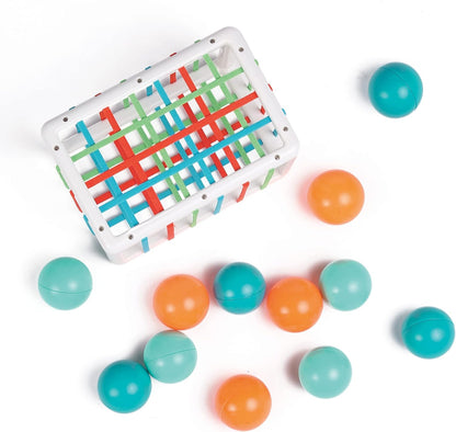Ludi - Hand cube – built-in kit for babies – 1 cube and 12 small balls – from 10 months