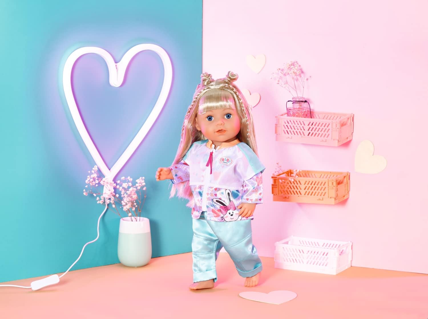 Zapf Creation 832622 Baby Born Freizeitanzug Aqua 43cm