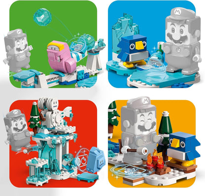 LEGO 71417 Super Mario Fliprus Snow Adventure Expansion Set, Toys for Kids to Combine with Starter Course, Collectible Gifts with Freezie and Baby Penguin Figures Single