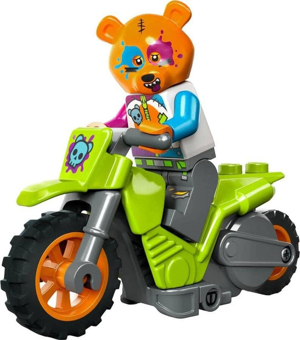 LEGO 60356 City Stuntz Bear Stunt Bike, Flywheel-Powered Motorbike Toy to Perform Jumps and Tricks, Toys for Kids, Boys & Girls Age 5 Plus, Small Gift or Extension Set