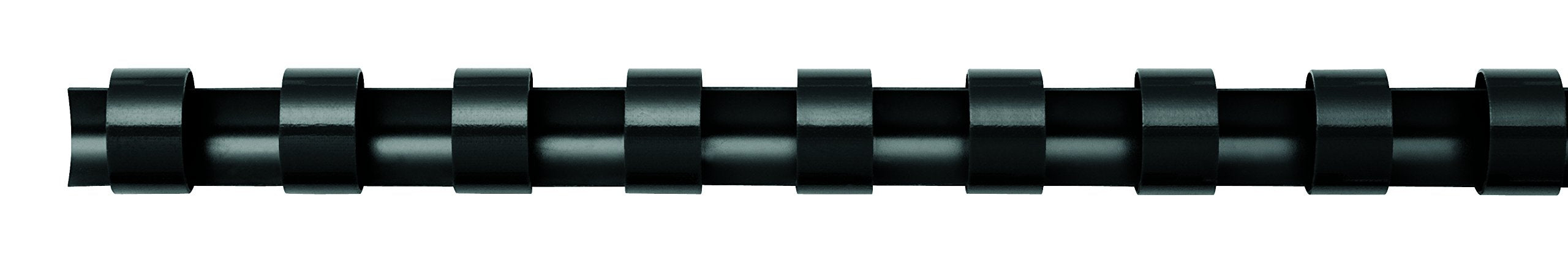 Fellowes 38 mm A4 Oval Plastic Binding Combs - Black, Pack of 50