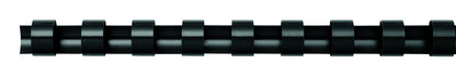 Fellowes 38 mm A4 Oval Plastic Binding Combs - Black, Pack of 50