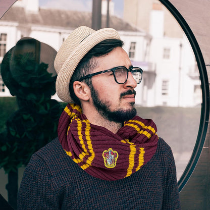 Cinereplicas - Harry Potter - Infinity Schal - Superweich - Licence -Offiziel lizensiert - Gryffindor - 190 cm -Gelb und Rot