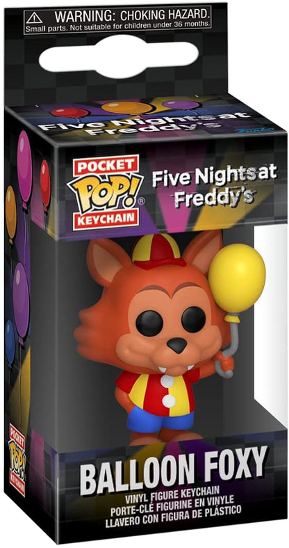 Funko Pop! Keychain: Five Nights at Freddy's (FNAF) SB - Balloon Foxy - Neuartiger Schlüsselanhänger - Vinyl-Minifigur Zum Sammeln - Strumpffüller - Geschenkidee - Offizielle Handelswaren - Minifigur