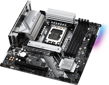 ASRock B760M PRO RS/D4, Intel B760, 1700, Micro ATX, 4 DDR4, HDMI, DP, 2.5G LAN, PCIe4, 2x M.2, RGB