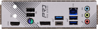 ASRock B760M PRO RS/D4, Intel B760, 1700, Micro ATX, 4 DDR4, HDMI, DP, 2.5G LAN, PCIe4, 2x M.2, RGB