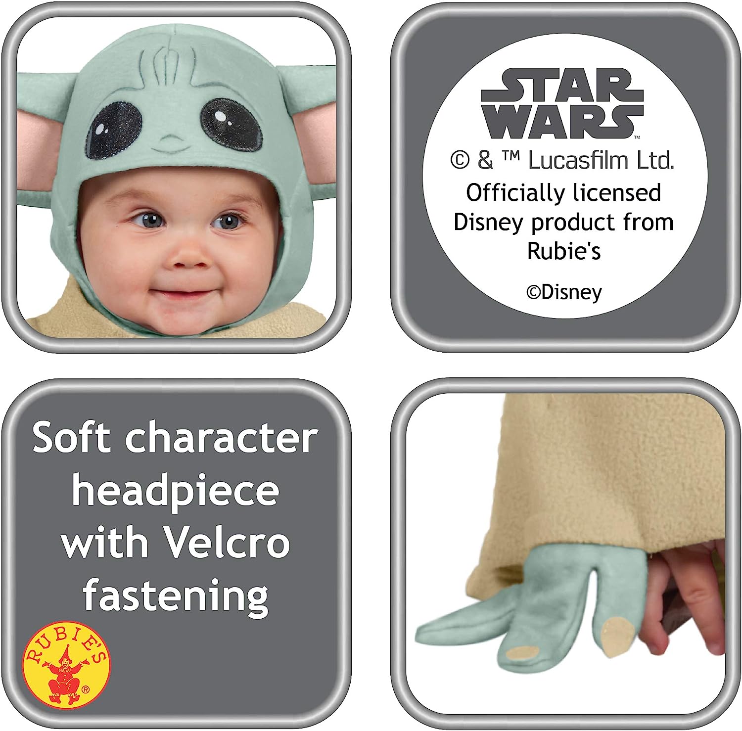 Rubie's Official Disney Star Wars The Child Costume, Mandalorian