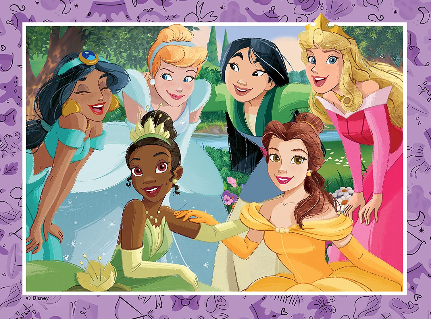 Ravensburger Disney Princess Toys - 4 in a Box Jigsaw Puzzles - 12, 16, 20, 24 Pieces - 2023 Edition