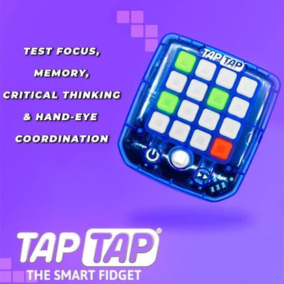 Flycatcher TAP181-08 TapTap Smart Fidget, Palm Size Gadget, High-tech Games, Travel Toy, Gift for Age 5+, Colours Vary