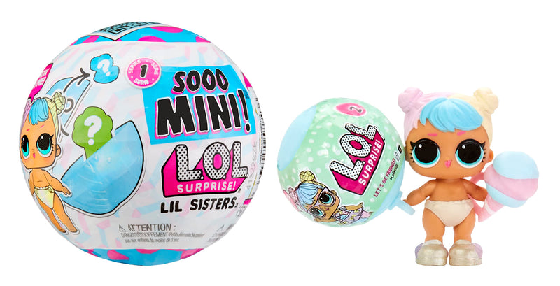 L.O.L. Surprise! LOL Surprise Sooo Mini Lil Sisters - Surtido Aleatorio - Incluye Muñeca Lil Sister Coleccionable Edición Limitada, 5 Sorpresas y Bolas Sorpresa Mini LOL - Regalo para niños de 4+ años