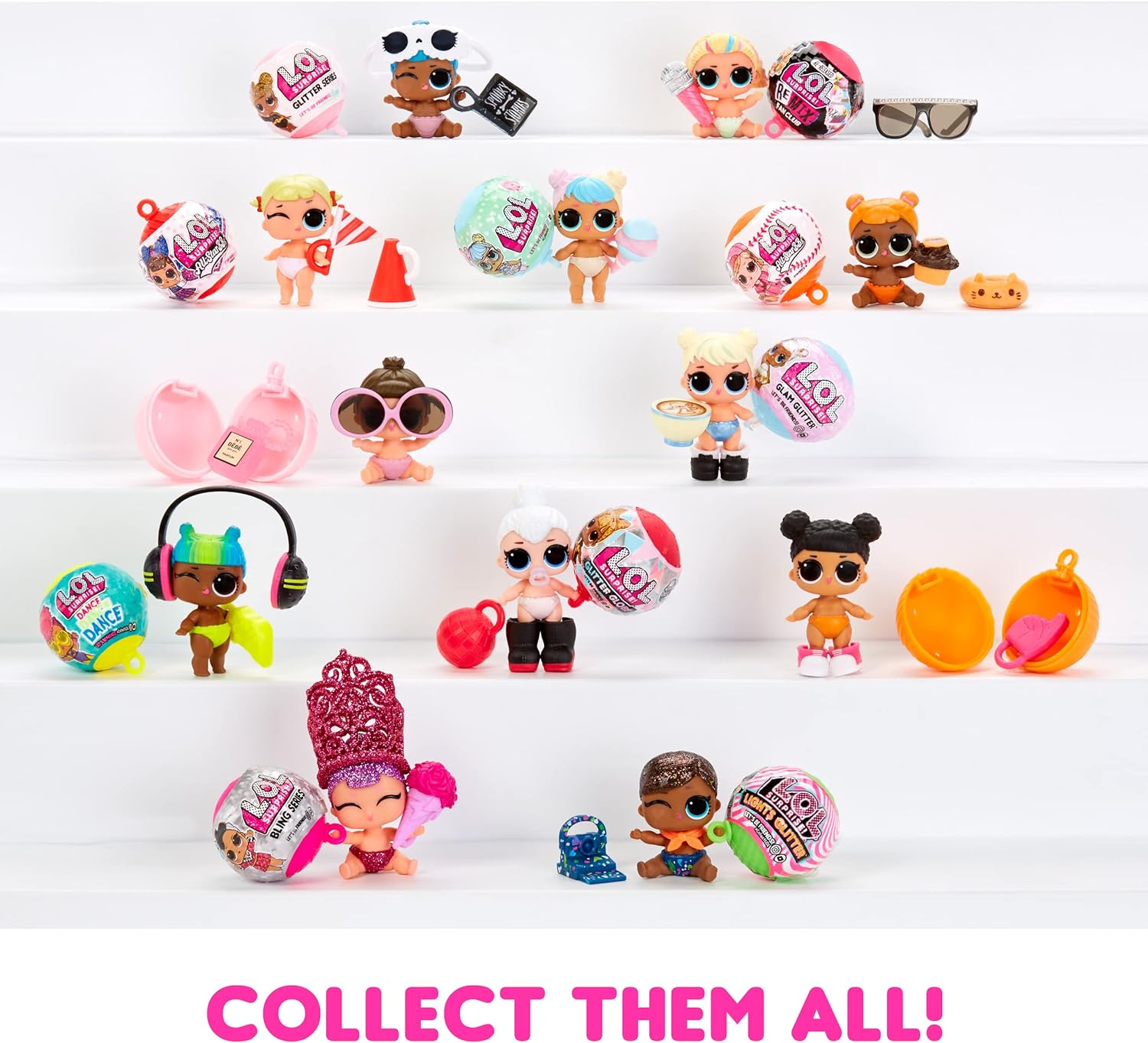 L.O.L. Surprise! LOL Surprise Sooo Mini Lil Sisters - Surtido Aleatorio - Incluye Muñeca Lil Sister Coleccionable Edición Limitada, 5 Sorpresas y Bolas Sorpresa Mini LOL - Regalo para niños de 4+ años