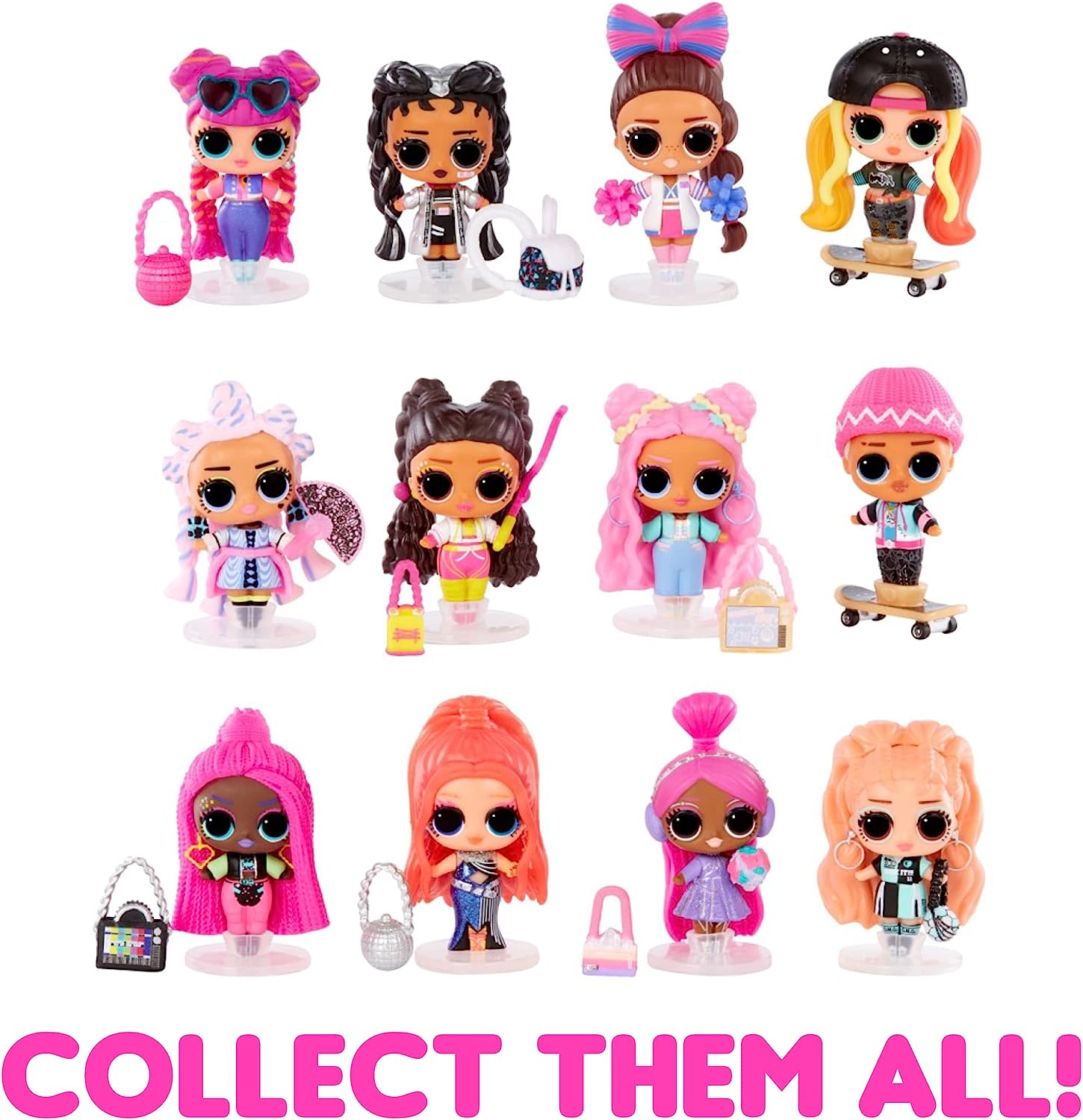 Mini LOL Surprise Move & Groove with Mini OMG Fashion Doll, Surprises, Mini Dolls, Collectible Dolls, Moving Ball Playset- Great Gift for Girls Age 4+