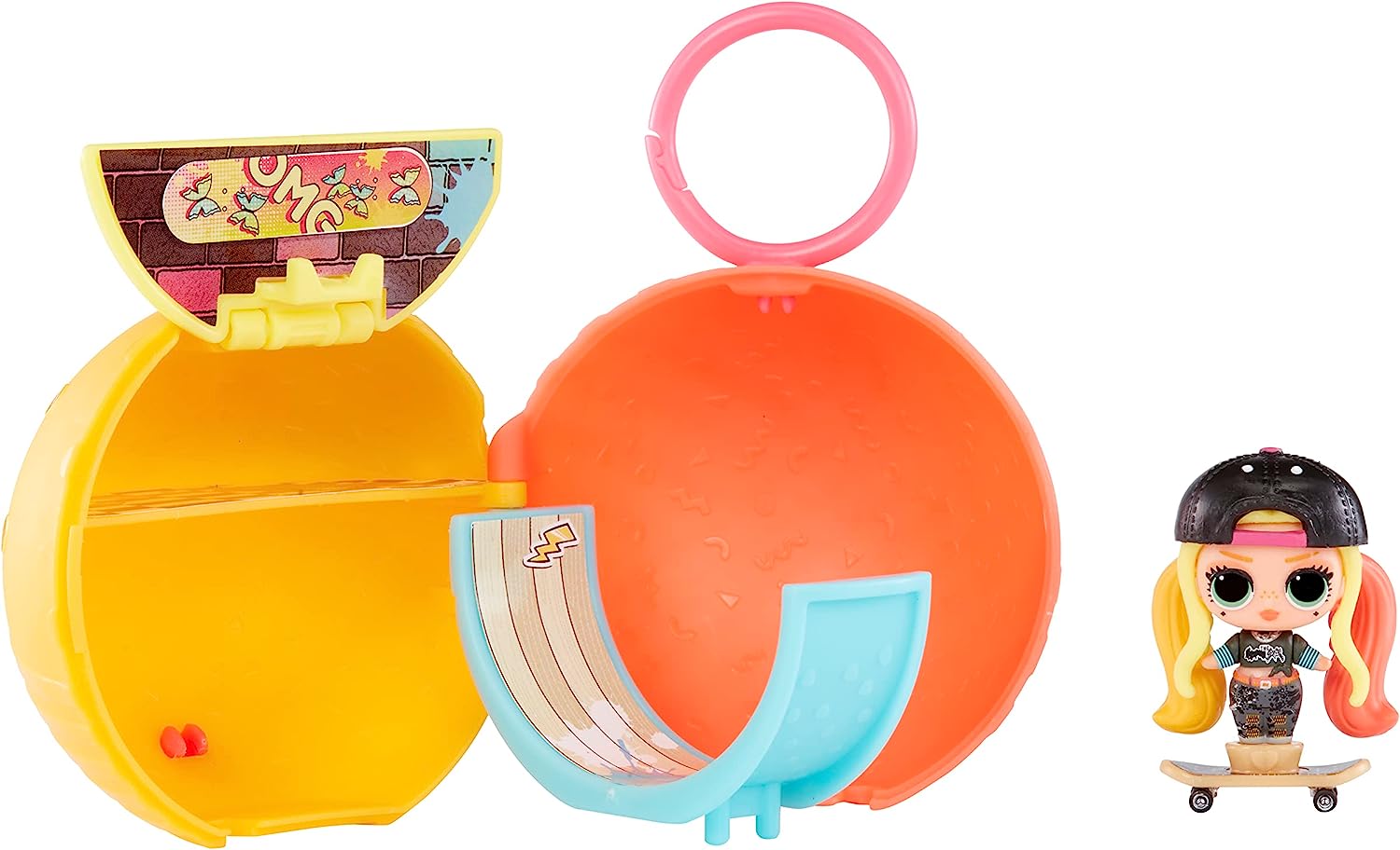 Mini LOL Surprise Move & Groove with Mini OMG Fashion Doll, Surprises, Mini Dolls, Collectible Dolls, Moving Ball Playset- Great Gift for Girls Age 4+