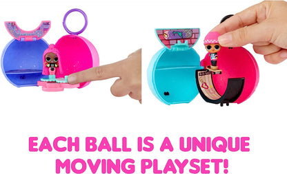 Mini LOL Surprise Move & Groove with Mini OMG Fashion Doll, Surprises, Mini Dolls, Collectible Dolls, Moving Ball Playset- Great Gift for Girls Age 4+
