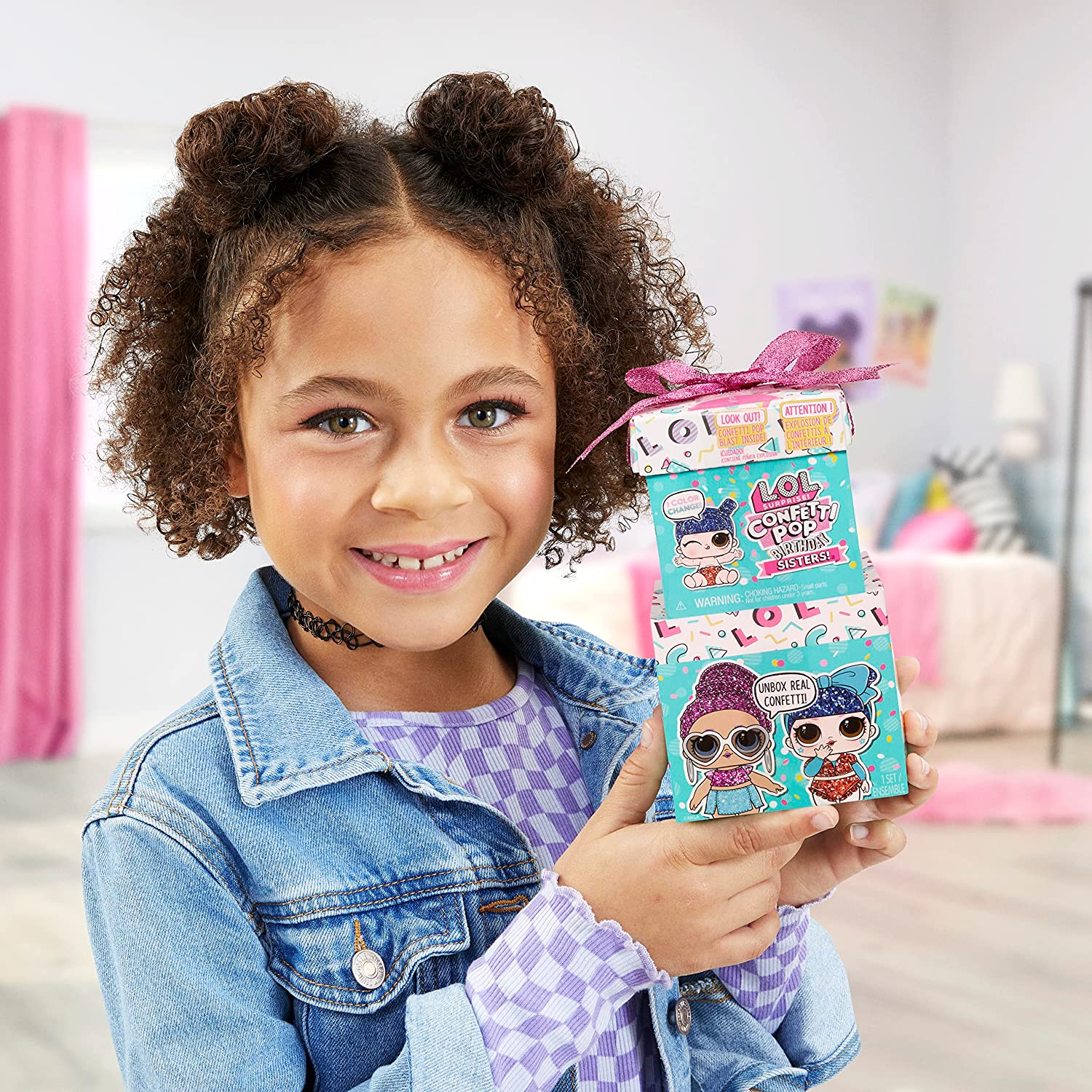 L.O.L. Surprise! Confetti Pop Birthday Sisters - Limited Edition Sammelpuppen in 2 Geschenkboxen mit 10 Konfetti-Überraschungen - Mit Wasserüberraschung, Mode, Accessoires und Geschenktüte, 4+