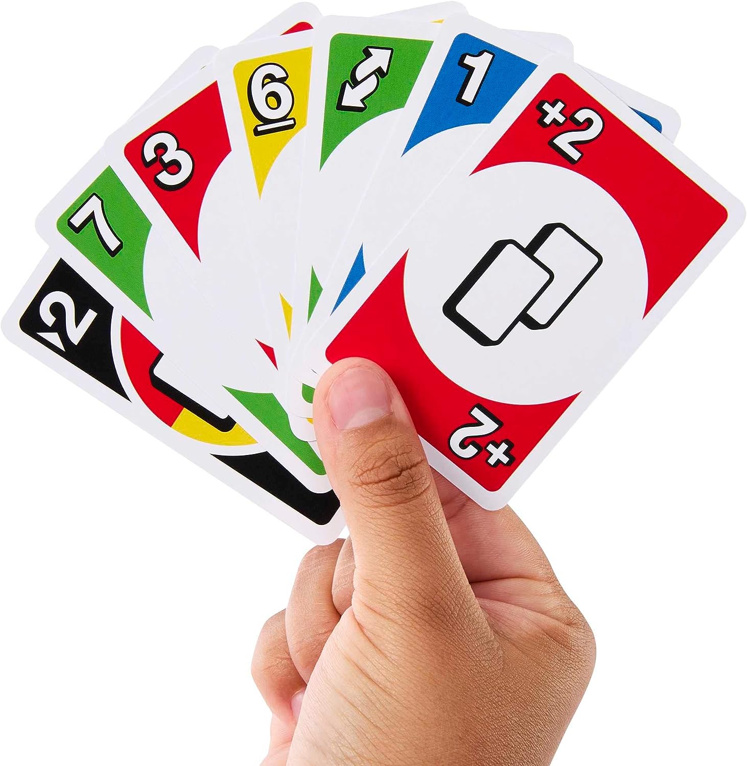 DOS Second Edition Family Card Game with Updated Rules for Kids and Adults, Game Night, Travel, Camping and Party, UNO Cards, HNN01