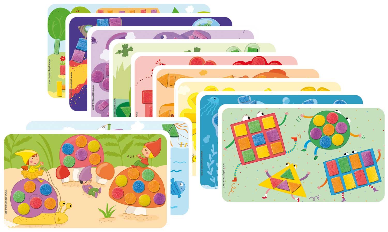 Playmais - PlayMais Kaarten Versieren Vormen & Kleuren 24st.