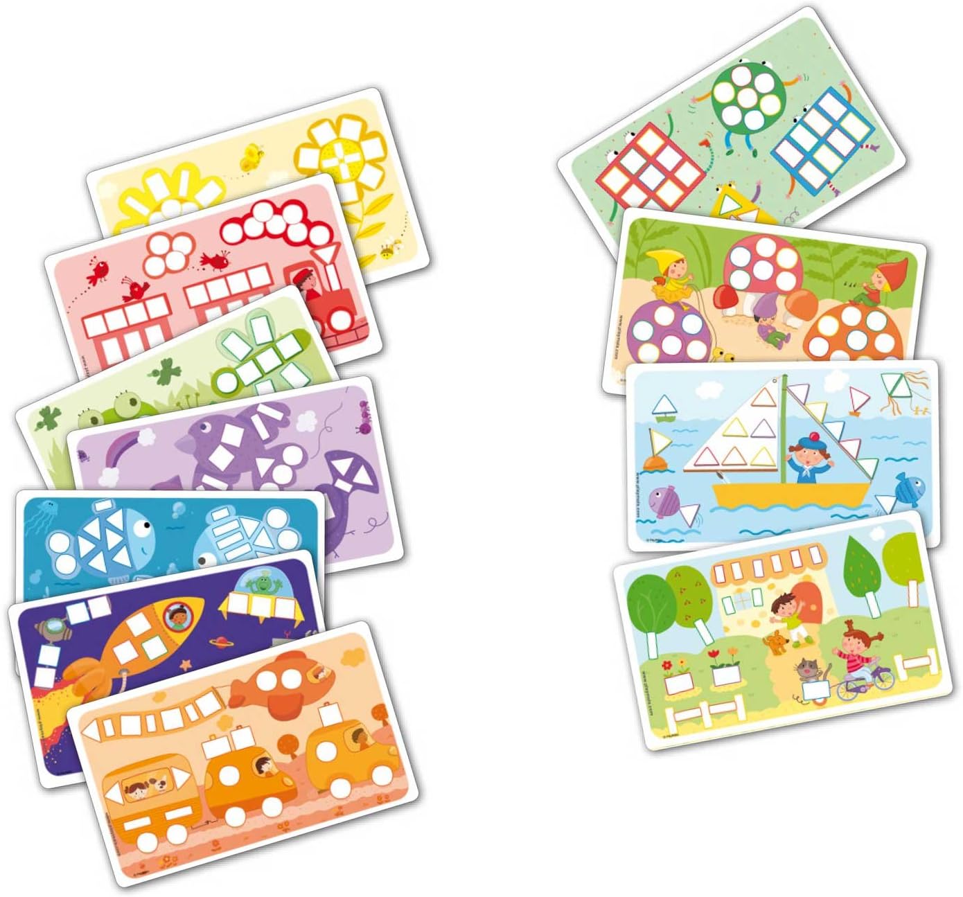 Playmais - PlayMais Kaarten Versieren Vormen & Kleuren 24st.
