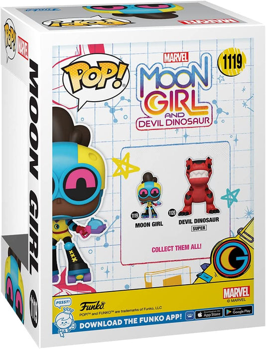 Funko POP! Marvel: Moon Girl - Moon Girl and Devil Dino - Collectable Vinyl Figure - Gift Idea - Official Merchandise - Toys for Kids & Adults - Comic Books Fans - Model Figure for Collectors