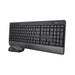 Trust Trezo Wireless Keyboard and Mouse Set, QWERTY UK Layout, Sustainable Design, Silent Computer Combo, 48 Months Battery Life, 2.4 GHz, Spill Resistant, Home Office, Work, PC, Black
