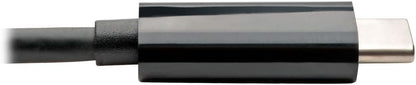 Tripp Lite U444-06N-H4GUBC USB-C (Type-C) to HDMI Adapter with USB-A Hub, Gigabit Ethernet, USB 3.1 Gen 1, Thunderbolt 3 Compatible, 4K x 2K @ 30 Hz, PD Charging, Black Black HDMI 4K