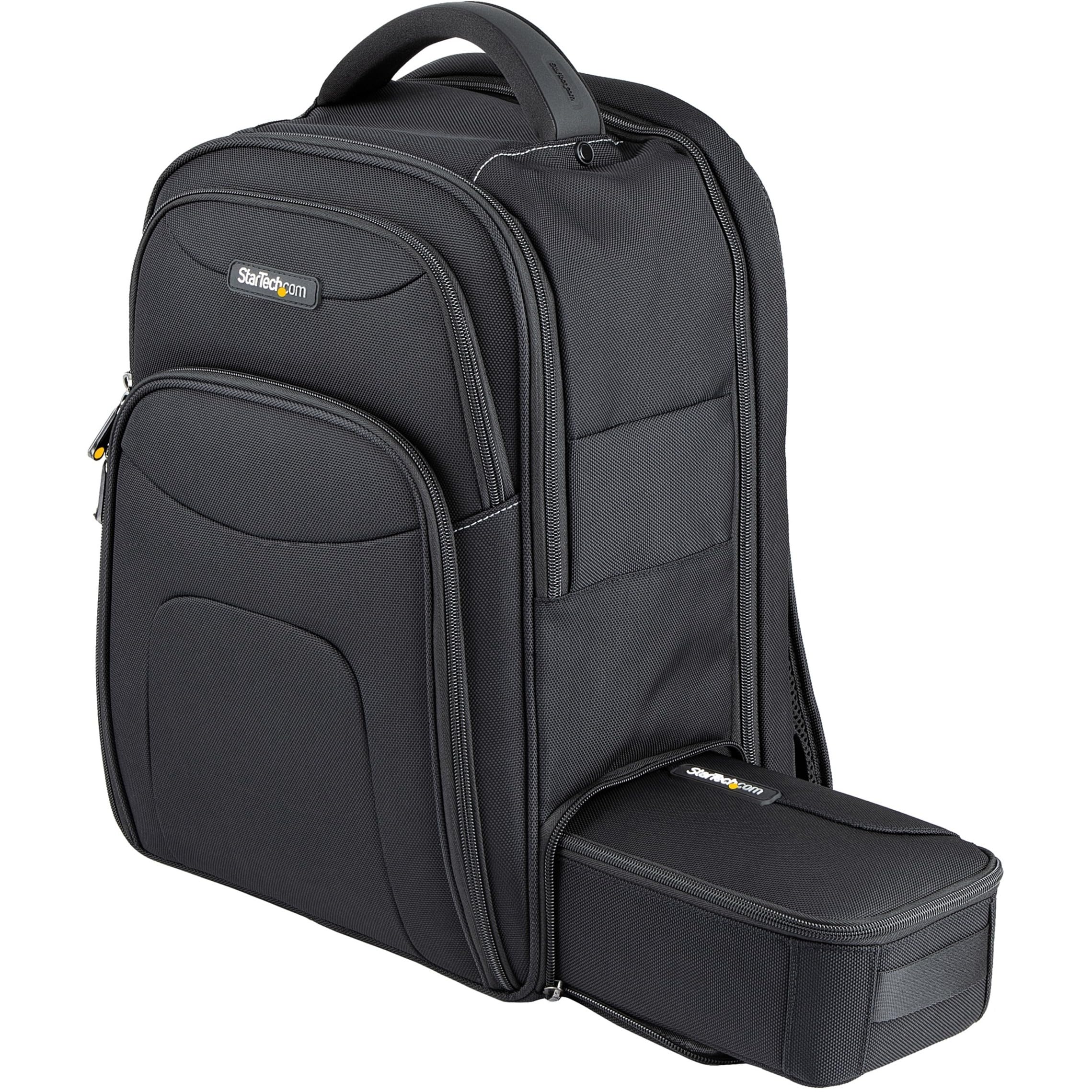 StarTech.com 15.6" Laptop Backpack with Removable Accessory Case - Professional IT Tech Backpack for Work/Travel/Commute - Durable Ergonomic Computer Bag - Nylon - Notebook/Tablet Pockets (NTBKBAG156