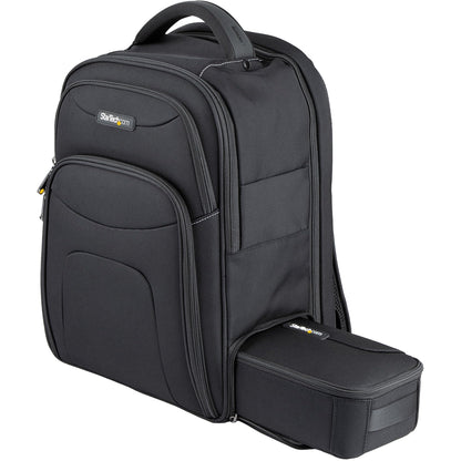 StarTech.com 15.6" Laptop Backpack with Removable Accessory Case - Professional IT Tech Backpack for Work/Travel/Commute - Durable Ergonomic Computer Bag - Nylon - Notebook/Tablet Pockets (NTBKBAG156
