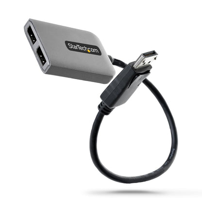 StarTech.com Dual-Monitor DisplayPort 1.4 Splitter, DisplayPort to 2x DP Multi-Monitor Adapter, Dual 5K 60Hz Computer MST Hub, Extra-Long Built-in Cable, Windows Only (MST14DP122DP