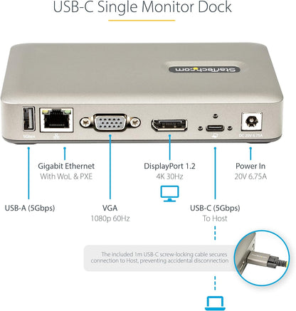 Dock Station Usb-C  Dp 4K/Vga