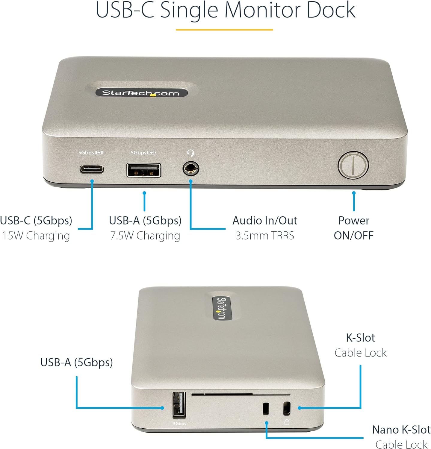 Dock Station Usb-C  Dp 4K/Vga