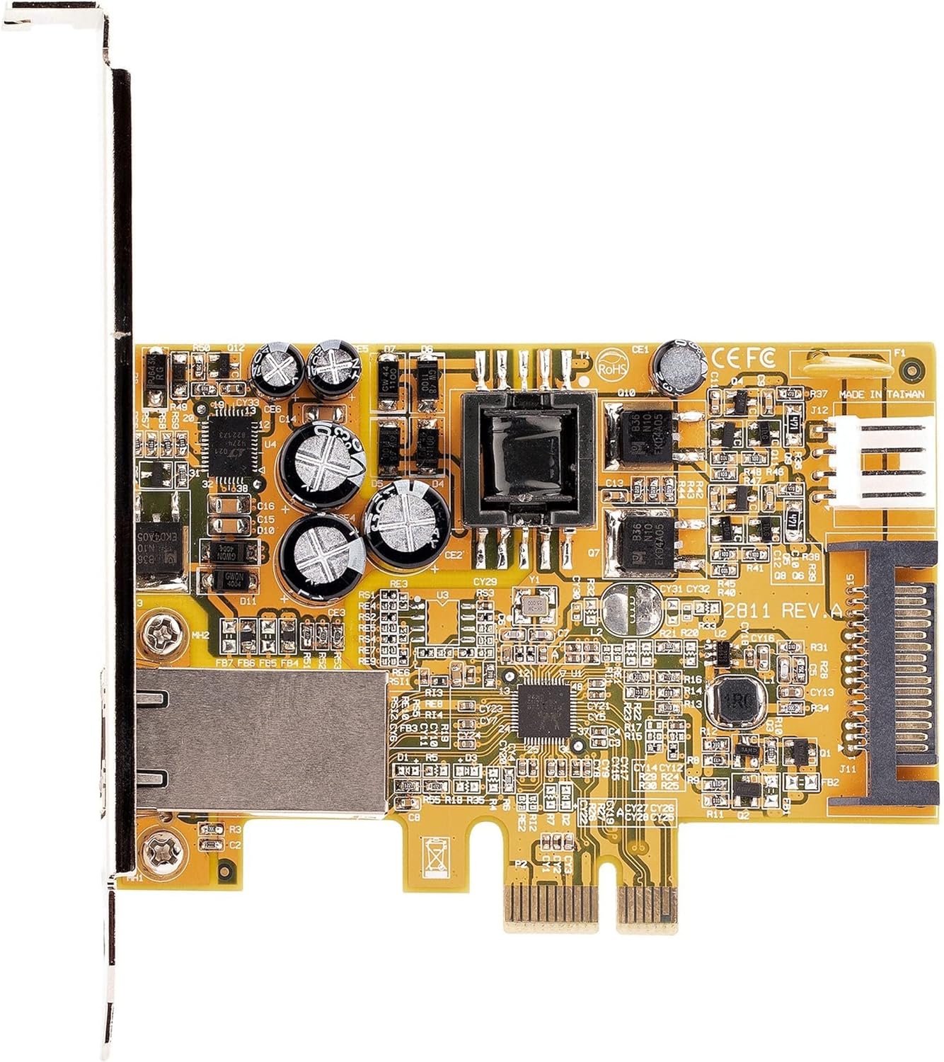 StarTech.com 1 Port 2.5Gbps PoE Network Card, PCIe Ethernet Card w/RJ45, 30W 802.3at PoE NIC for Desktops/Servers, Network PoE LAN Adapter w/Low-Profile Bracket, NBaseT, Windows/Linux (ST1000PEXPSE