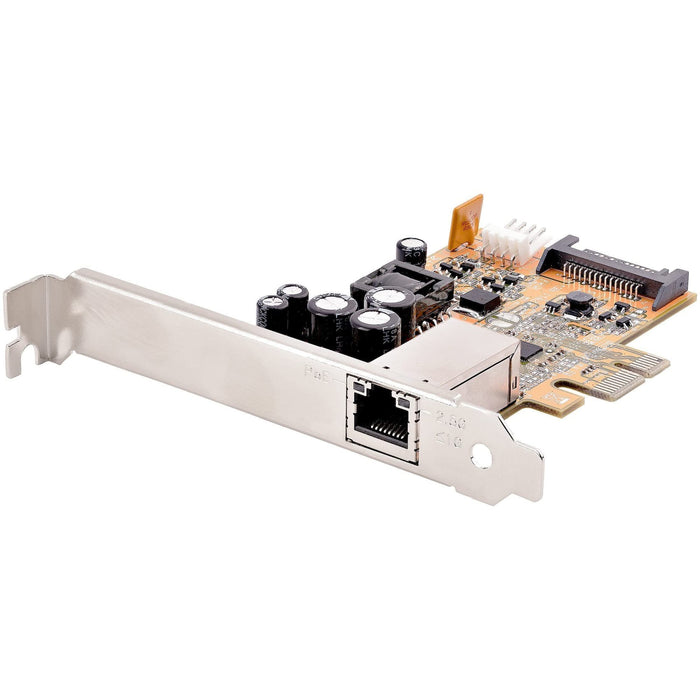 StarTech.com 1 Port 2.5Gbps PoE Network Card, PCIe Ethernet Card w/RJ45, 30W 802.3at PoE NIC for Desktops/Servers, Network PoE LAN Adapter w/Low-Profile Bracket, NBaseT, Windows/Linux (ST1000PEXPSE