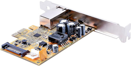 StarTech.com 1 Port 2.5Gbps PoE Network Card, PCIe Ethernet Card w/RJ45, 30W 802.3at PoE NIC for Desktops/Servers, Network PoE LAN Adapter w/Low-Profile Bracket, NBaseT, Windows/Linux (ST1000PEXPSE