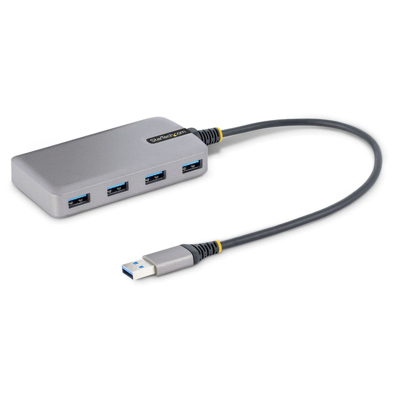 StarTech.com Hub USB a 4 porte - Hub USB 3.0 5Gbps alimentato via bus - Hub splitter da USB-A a 4x USB-A portatile per desktop/notebook con alimentazione opzionale - Cavo da 30 cm (5G4AB-USB-A-HUB