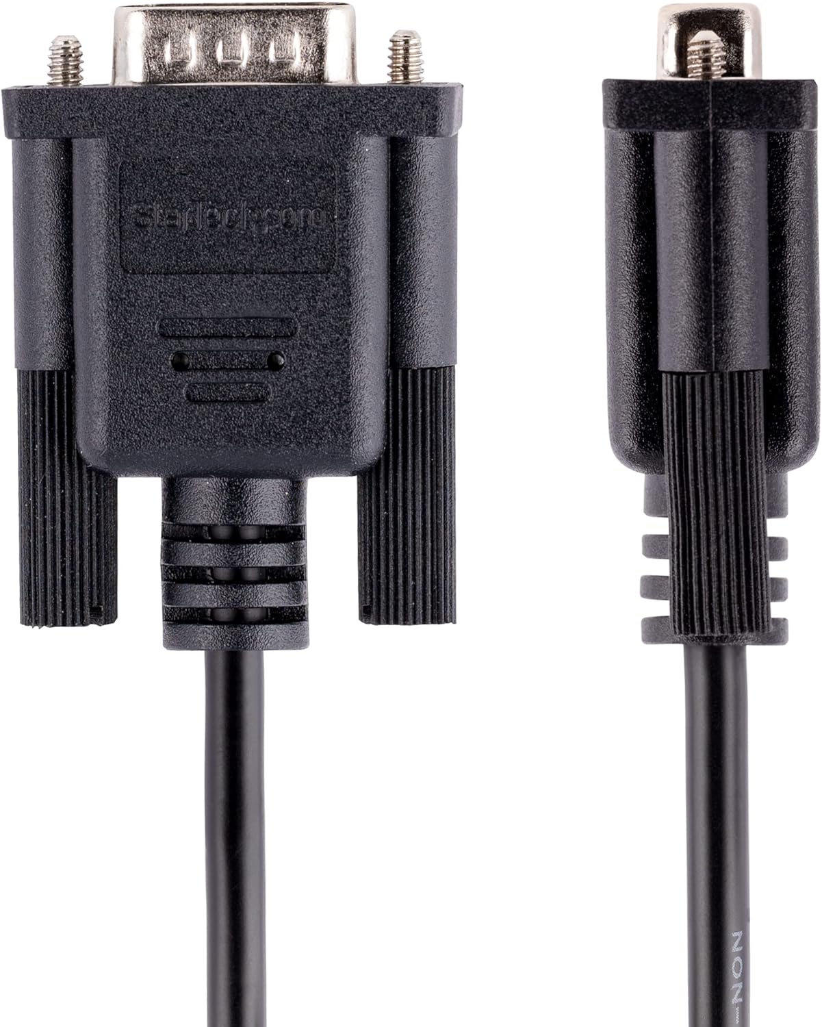 StarTech.com 3m RS232 Serial Null Modem Cable, Crossover Serial Cable w/Al-Mylar Shielding, DB9 Serial COM Port Cable Female to Male, Compatible w/DTE Devices, Black, F/M (9FMNM-3M-RS232-CABLE
