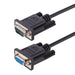StarTech.com 3m RS232 Serial Null Modem Cable, Crossover Serial Cable w/Al-Mylar Shielding, DB9 Serial COM Port Cable Female to Male, Compatible w/DTE Devices, Black, F/M (9FMNM-3M-RS232-CABLE
