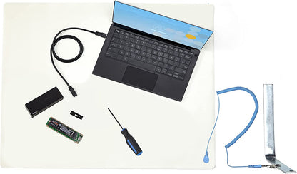 Startech.Com 11X18In Anti Static Mat, Esd Mat For Electronics Repair, Anti Static Desk Mat W/Detachable Grounding Wire,