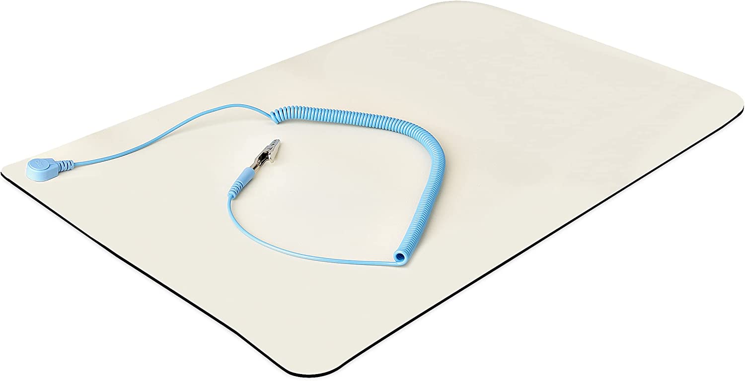 Startech.Com 11X18In Anti Static Mat, Esd Mat For Electronics Repair, Anti Static Desk Mat W/Detachable Grounding Wire,