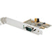 StarTech.com PCI Express Serial Card, PCIe to RS232 (DB9) Serial Interface Card, PC Serial Card, 16C1050 UART, Standard and Low Profile Brackets, COM Retention, Windows/Linux (11050-PC-SERIAL-CARD