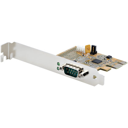 StarTech.com PCI Express Serial Card, PCIe to RS232 (DB9) Serial Interface Card, PC Serial Card, 16C1050 UART, Standard and Low Profile Brackets, COM Retention, Windows/Linux (11050-PC-SERIAL-CARD