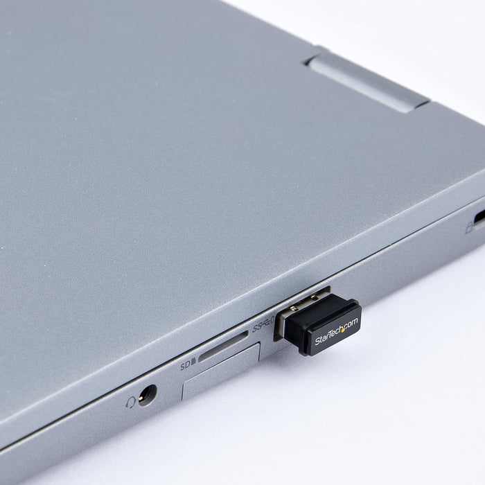 StarTech.com Adaptador USB a Bluetooth 5.0, Dongle Conversor para Ordenador/Portátil/Teclado/Ratón, Convertidor BT 5.0 para Auriculares con Micrófono, Receptor BT 5.0, Win/Linux (USBA-BLUETOOTH-V5-C2