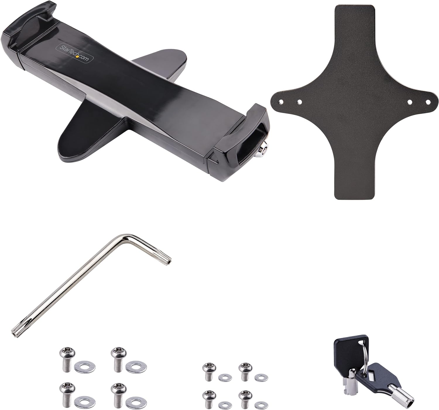 StarTech.com VESA Mount Adapter for Tablets 7.9 to 12.5in - Up to 2kg (4.4lb) - 75x75/100x100 VESA Patterns - Universal Anti-Theft Tablet VESA Mount Clamp - Secure Tablet Mount (TABLET-VESA-ADAPTER