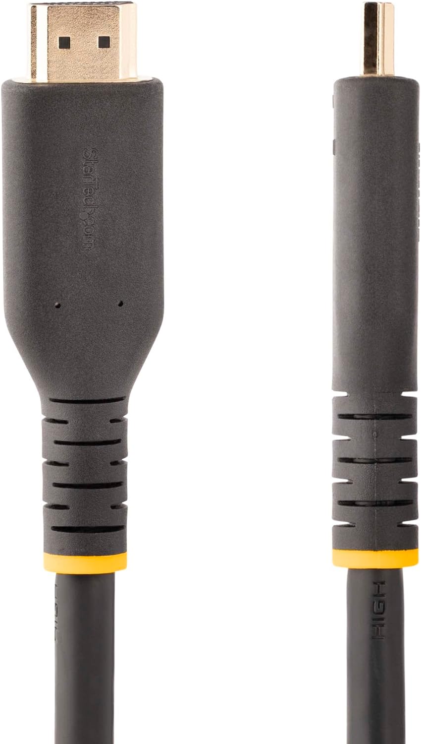 StarTech.com 23ft Active HDMI Cable w/Ethernet - HDMI 2.0 4K 60Hz UHD - Rugged HDMI Cord w/Aramid Fiber - Durable High Speed HDMI Cable - Heavy-Duty HDMI 2.0 Cable (RH2A-7M-HDMI-CABLE