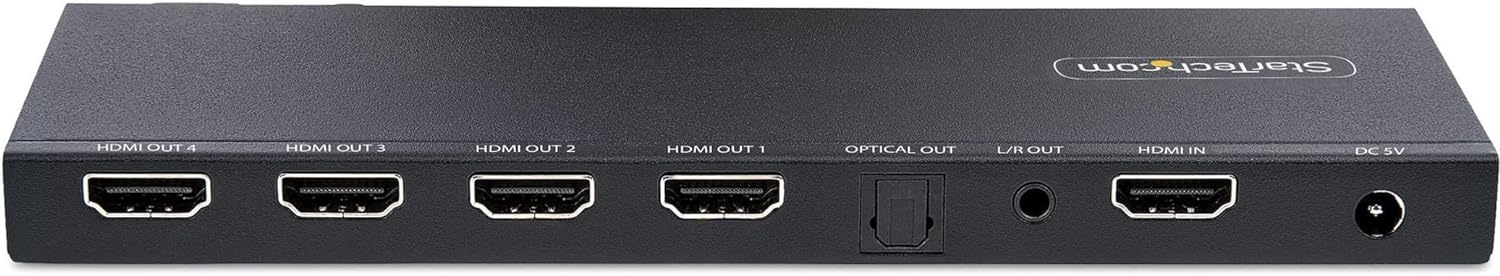 4-Port Hdmi Splitter - 4K 60Hz Built-In Scaler