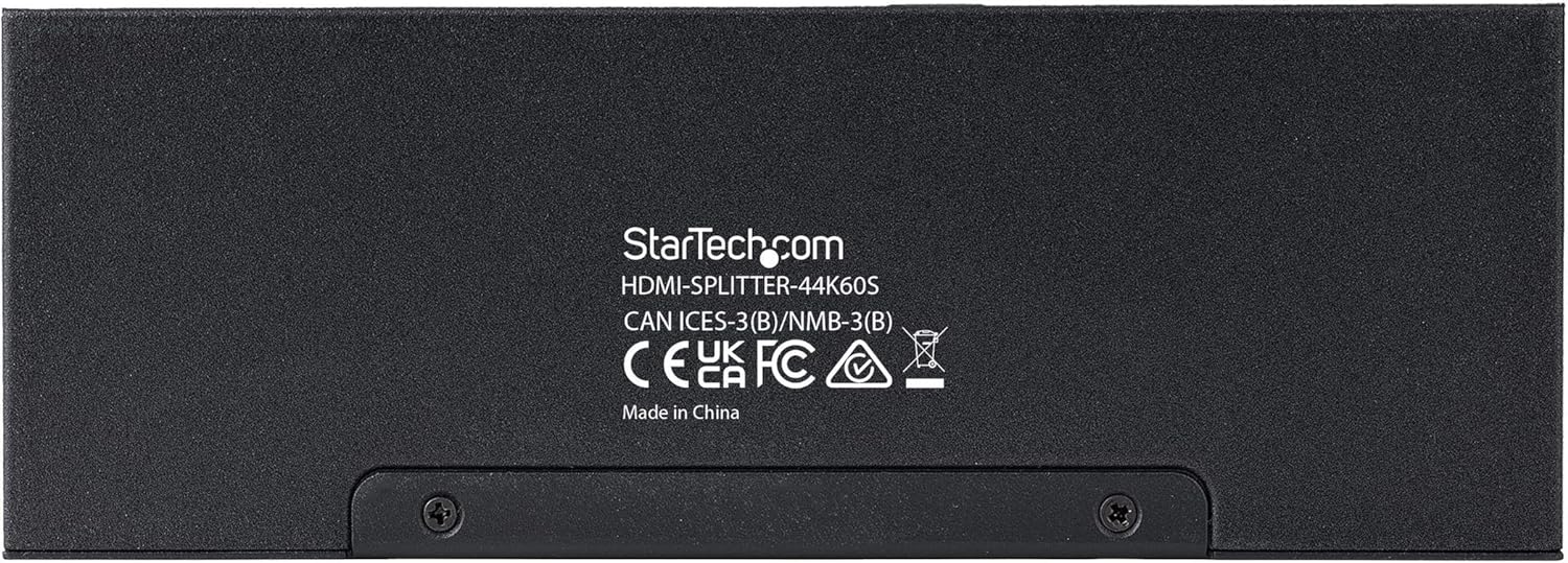4-Port Hdmi Splitter - 4K 60Hz Built-In Scaler
