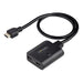 StarTech.com 2-Port HDMI Splitter, 4K 60Hz HDMI 2.0 Video, 4K HDMI Splitter 1 In 2 Out, 1x2 HDMI Display/Output Splitter, HDR/HDCP, 20in (50cm) Built-in HDMI Cable (HDMI-SPLITTER-4K60UP