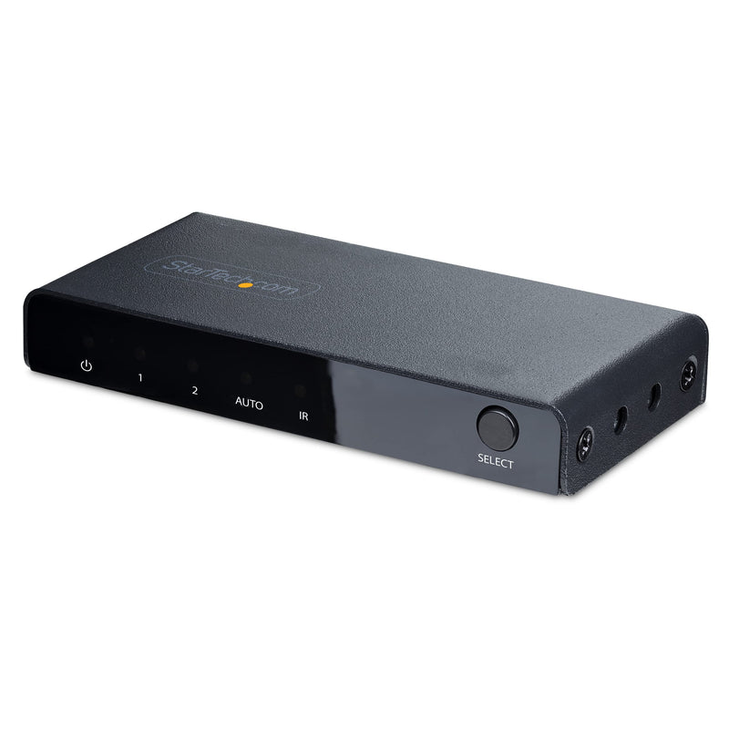 Startech.Com 2-Port 8K Hdmi Switch, Hdmi 2.1 Switcher 4K 120Hz/8K 60Hz Uhd, Hdr10+, Hdmi Switch 2 In 1 Out, Auto/Manual